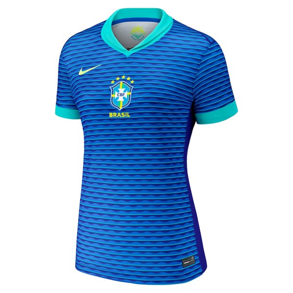 Camiseta Brasil Replica Segunda Ropa Mujer 2024